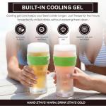 Frozen Pint Beer Glasses - 2 Pack Chilling Mugs