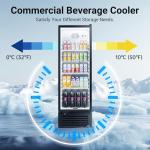 BODEGACOOLER 11.5 Cu.Ft Glass Door Beverage Cooler