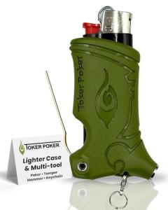 Toker Poker Mini Bic Keychain and Lighter Tool