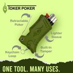 Toker Poker Mini Bic Keychain and Lighter Tool