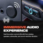 X Rocker Trident Pedestal Gaming Chair - Black/Gold