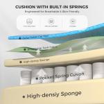 Ergonomic Gaming Chair with Gel Pad and Footrest