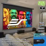 Projector Screen Elite Screens Spectrum, 150-INCH Diag 16:9, Motorized Projection Screen Movie Home Theater 4K/8K Ultra HD Ready, ELECTRIC150H2