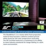 Projector Screen Elite Screens Spectrum, 150-INCH Diag 16:9, Motorized Projection Screen Movie Home Theater 4K/8K Ultra HD Ready, ELECTRIC150H2