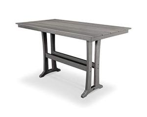 POLYWOOD® Bar Table, Slate Grey
