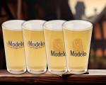 LORD'S ROCKS Modelo Beer Glasses 16oz Pint Glass - Set of 4 Authentically Licensed Compatible