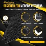 Anti-Slip Rubber Bar Mat Set, 12" x 6