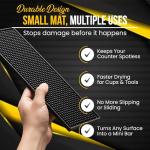 Anti-Slip Rubber Bar Mat Set, 12" x 6