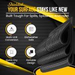 Anti-Slip Rubber Bar Mat Set, 12" x 6