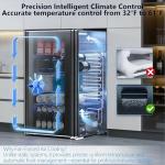 COWSAR Mini Fridge for Drinks and Wine