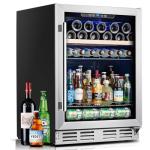 Kalamera 24” Mini Fridge for Beverages and Wine