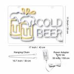 Cheers Neon Beer Wall Sign for Man Cave