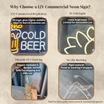 Cheers Neon Beer Wall Sign for Man Cave