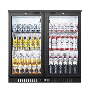 2-Door Back Bar Cooler with LED Lighting