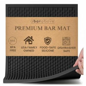 Heavy Duty Silicone Bar Mat for Bartending & More