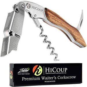 Rosewood Wine Opener with Foil Cutter & Cap Remover