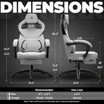 Dowinx Big and Tall Gaming Chair with Footrest