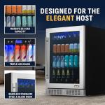 NewAir 24" Stainless Steel Beverage Fridge