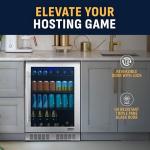 NewAir 24" Stainless Steel Beverage Fridge