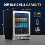 NewAir 24" Stainless Steel Beverage Fridge