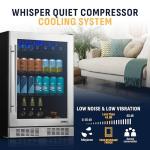 NewAir 24" Stainless Steel Beverage Fridge