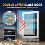 NewAir 24" Stainless Steel Beverage Fridge