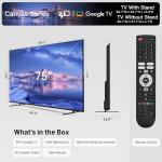 75 Inch 4K LED Smart TV with Google TV