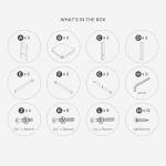 Moriville Rustic Farmhouse Upholstered Barstools, Set of 2