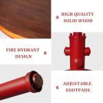 Adjustable Red Pub Bar Table for Man Cave