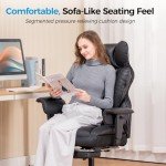 Big & Tall Ergonomic Gaming Chair with Footrest