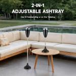 Adjustable Smokeless Floor Ashtray for Home & Patio