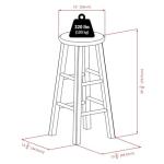 Rustic Gray 29" Square Leg Bar Stool