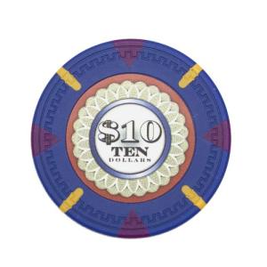 Claysmith Gaming The Mint Poker Chip Heavyweight 13.5-gram Clay Composite – Pack of 50 ($10 Dark Blue)