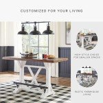 Rustic Farmhouse 36" Counter Height Dining Table