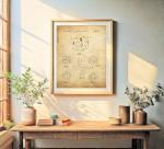 Vintage D20 Dice Art Print for Game Room