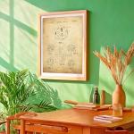 Vintage D20 Dice Art Print for Game Room