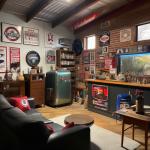 Vintage 1958 Deer Metal Tin Sign for Man Cave