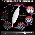 Retro Route 66 Neon LED Sign for Man Cave