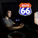 Retro Route 66 Neon LED Sign for Man Cave
