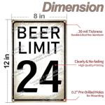 Funny Beer Limit 24 Vintage Metal Sign