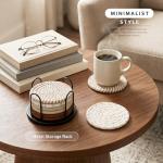 Lazebox Absorbent Coaster Set for Drinks