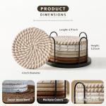 Lazebox Absorbent Coaster Set for Drinks