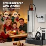 Rechargeable Electric Wine Opener Set with Accessories