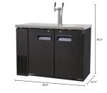 Kegco Dual Faucet Commercial Kegerator for Beer