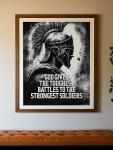 Spartan Warrior Motivational Wall Art Print
