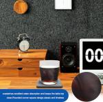 Gabotrie 6 Pack Absorbent Diatomite Drink Coasters, Fast Water Absorption in Seconds, Non-Slip Insulation Odorless Diatomaceous Earth, for Drinks and Plants (Grey)