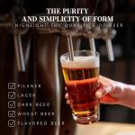 Set of 6 Krosno Beer Glasses, 17.9 oz