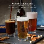 Set of 6 Krosno Beer Glasses, 17.9 oz