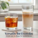 Clear Acrylic Drinking Glasses Set of 8