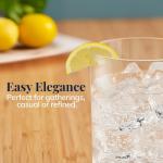 Clear Acrylic Drinking Glasses Set of 8